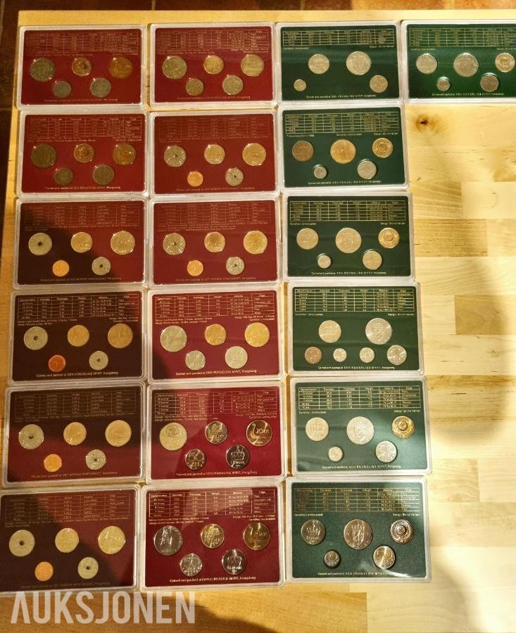 NORGES BANK - COINS OF NORWAY - MYNTSETT SAMLING